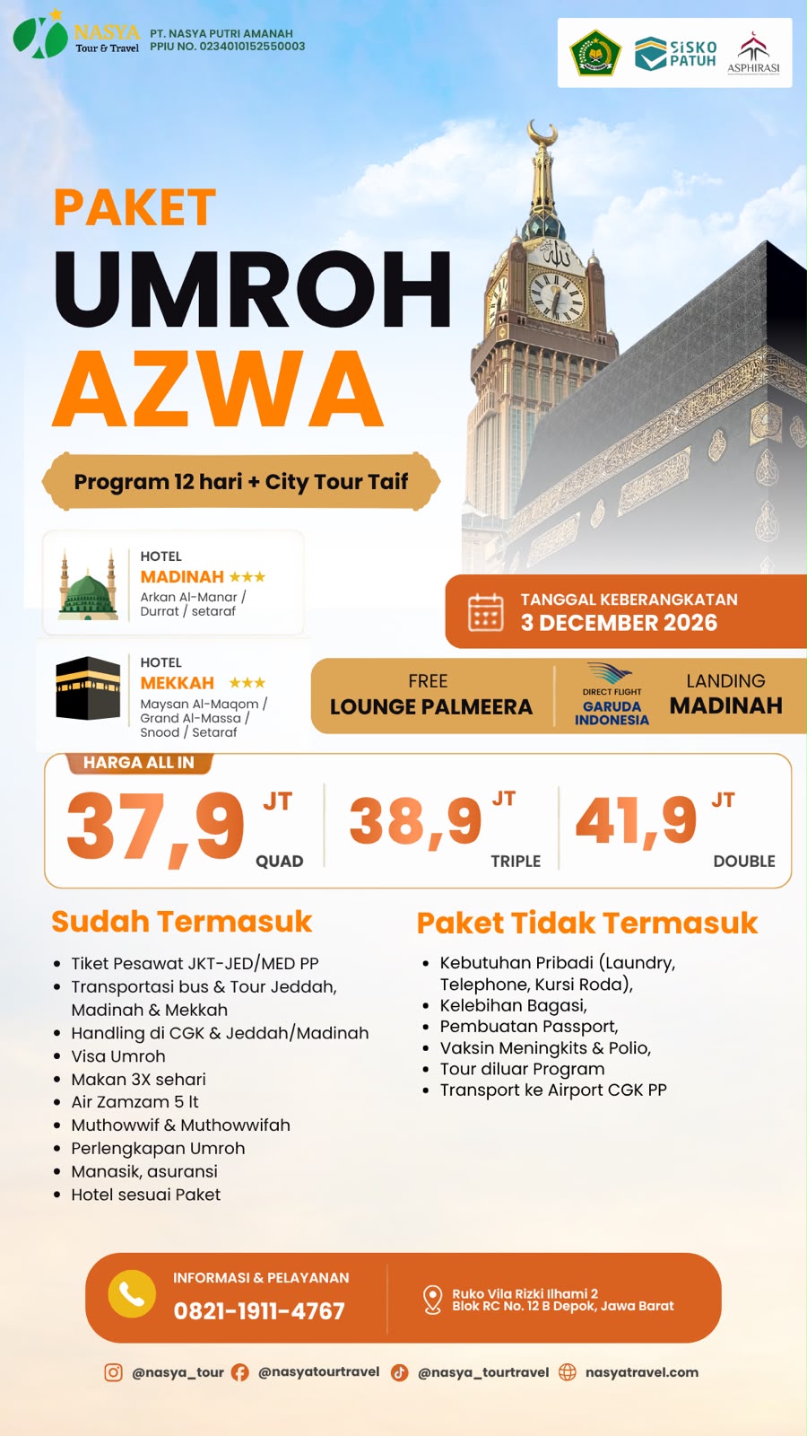 Brosur Paket Umroh Azwa (TESTING)